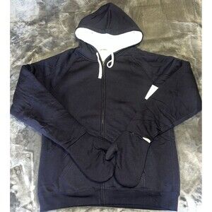 2XL FeeJays Womens NAVY Fleece Zip up with Mittens